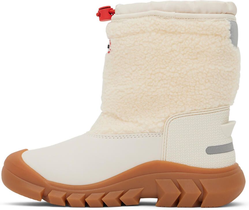 Hunter Kids White Wanderer Big Kids Boots - Picture 3