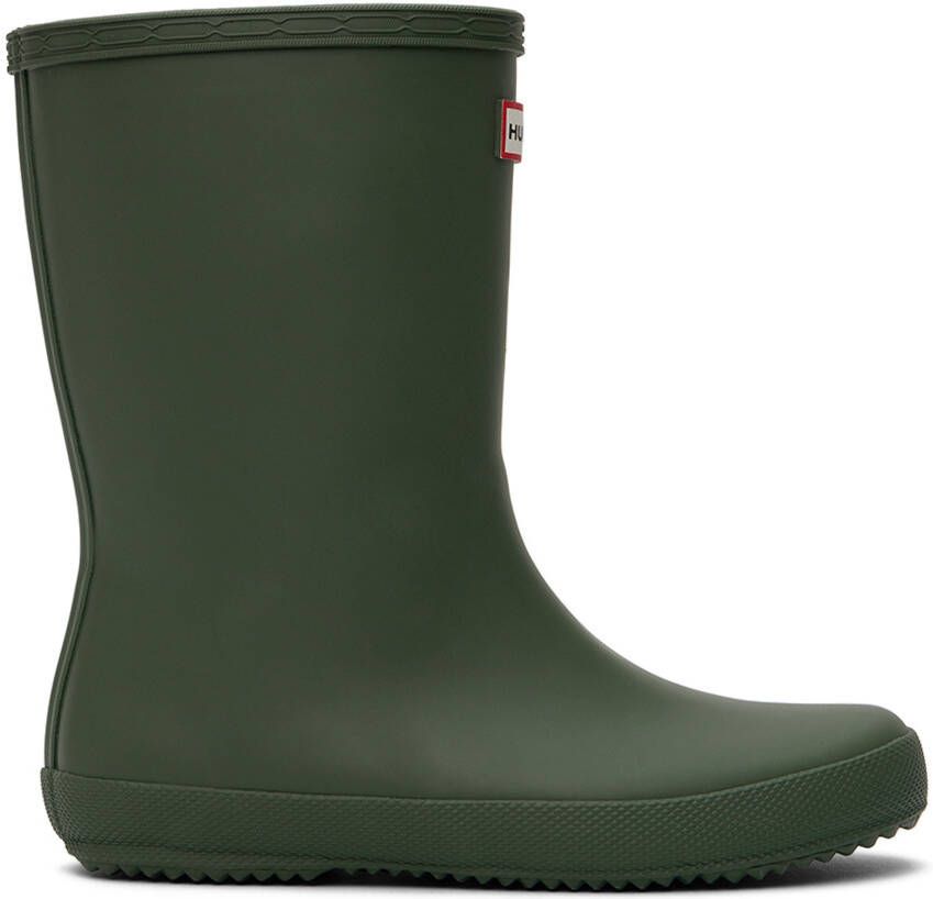 Hunter Kids Green First Classic Little Kids Rain Boots - Picture 4