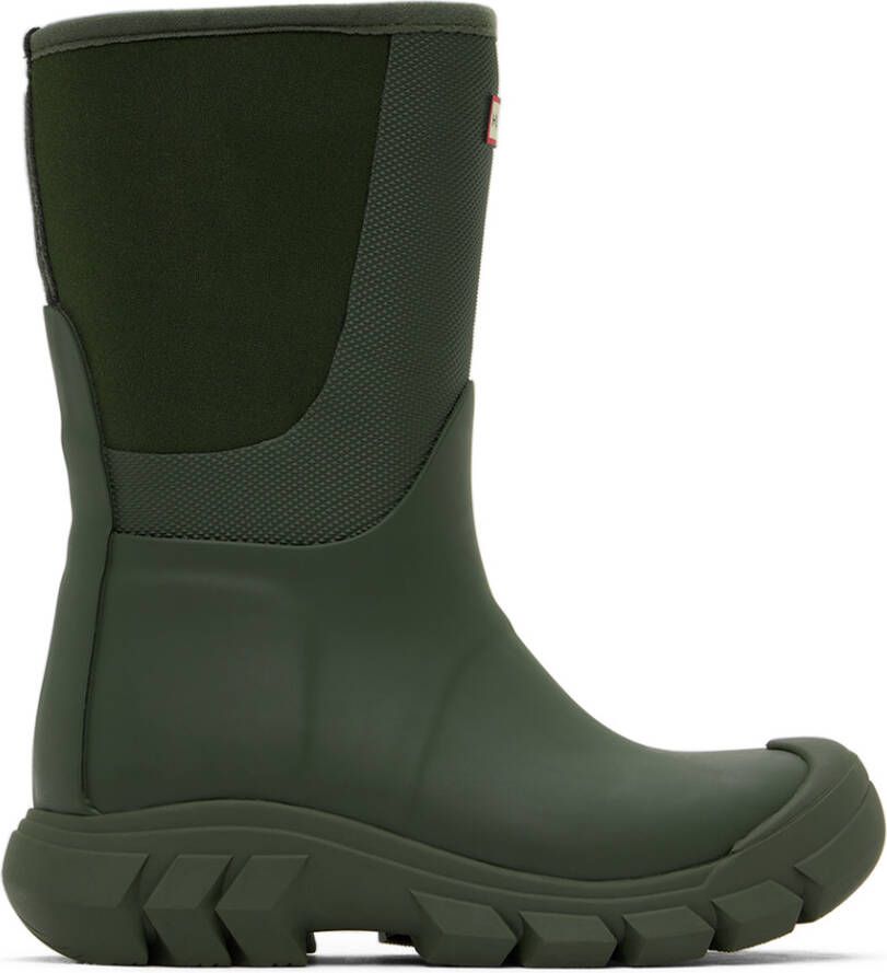 Hunter Kids Khaki Field Hybrid Big Kids Boots - Picture 3