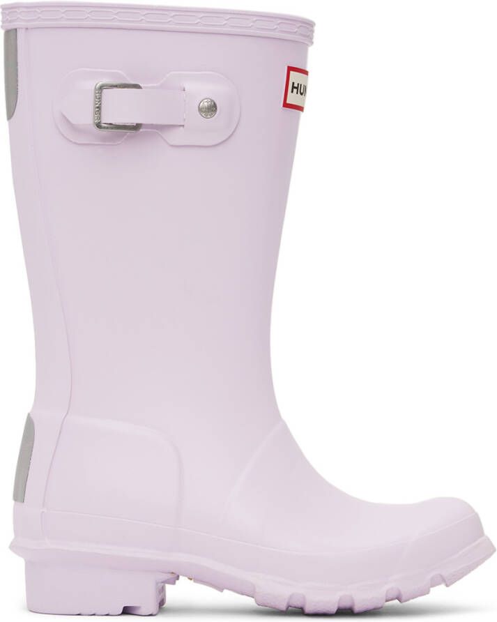 Hunter Kids Purple Original Big Kids Rain Boots - Picture 2