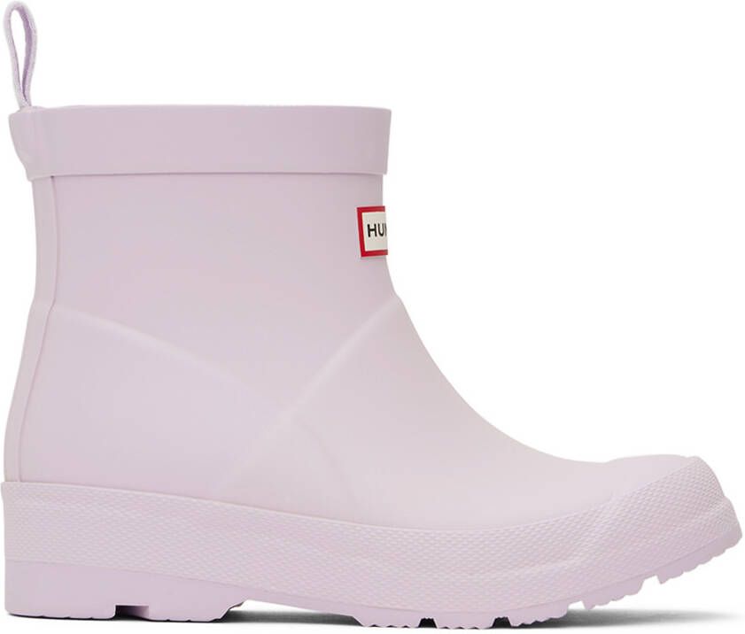 Hunter Kids Purple Play Big Kids Rain Boots - Picture 5