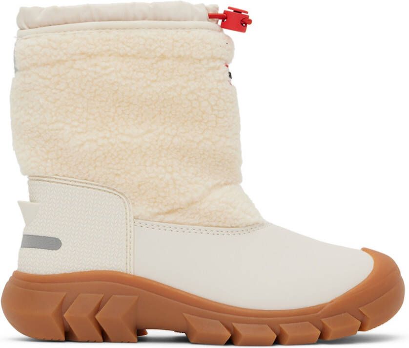 Hunter Kids White Wanderer Big Kids Boots - Picture 2