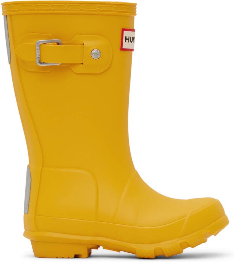 Hunter Kids Yellow Original Little Kids Rain Boots - Picture 6