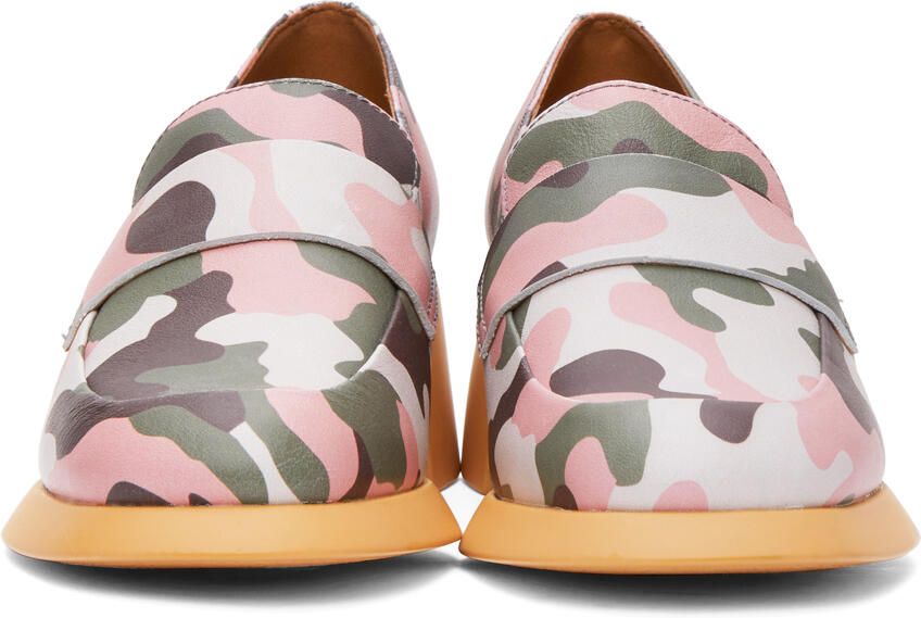 I'm Sorry by Petra Collins Green & Pink Camper Edition Camo Loafers - Picture 2