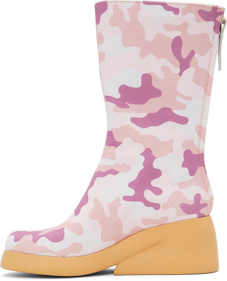 I'm Sorry by Petra Collins Pink Camper Edition Camo Boots - Picture 4