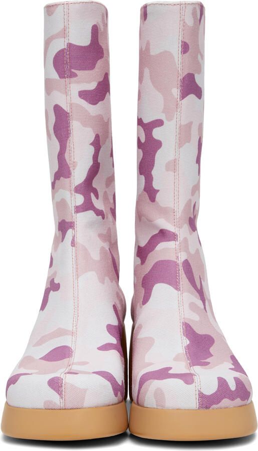 I'm Sorry by Petra Collins Pink Camper Edition Camo Boots - Picture 9