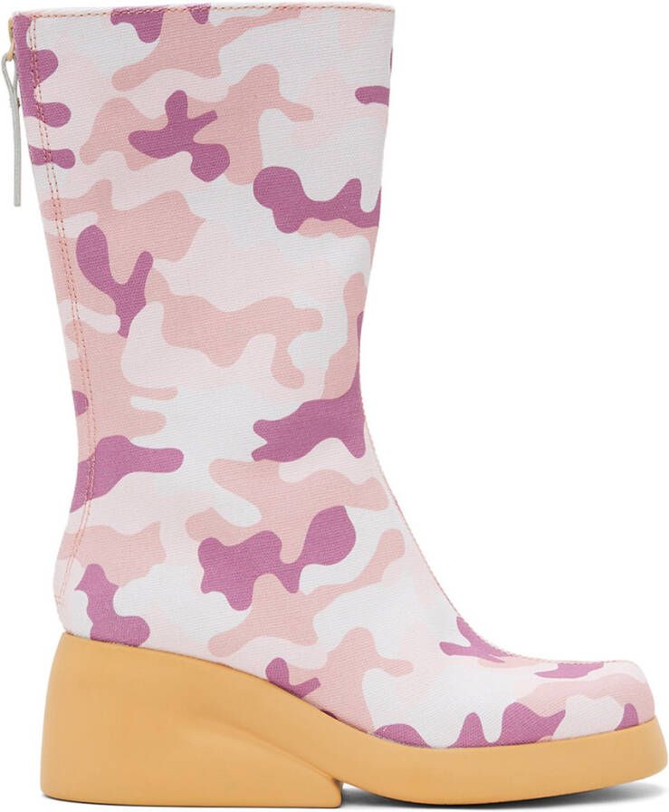 I'm Sorry by Petra Collins Pink Camper Edition Camo Boots - Picture 3