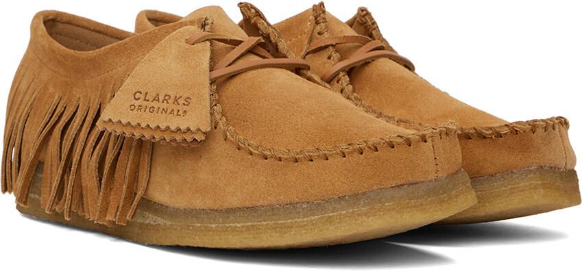 INSCRIRE Tan Clarks Original Edition Suede Wallabees - Picture 2