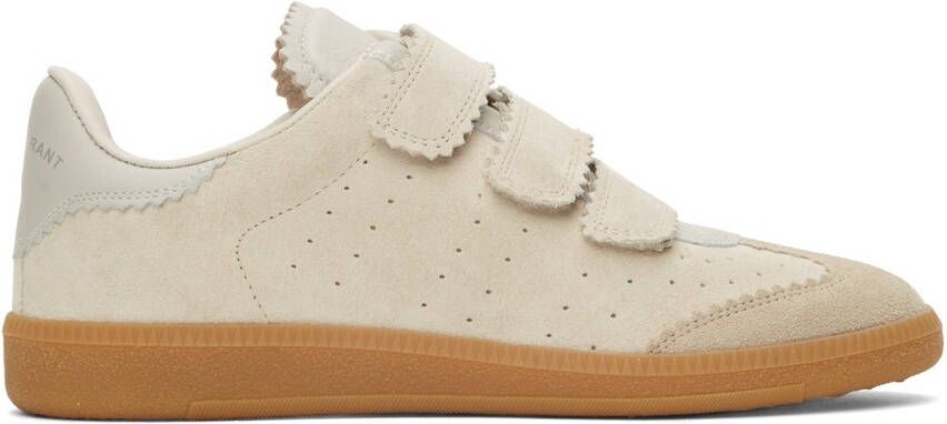 Isabel Marant Beige Suede Beth Sneakers - Picture 4