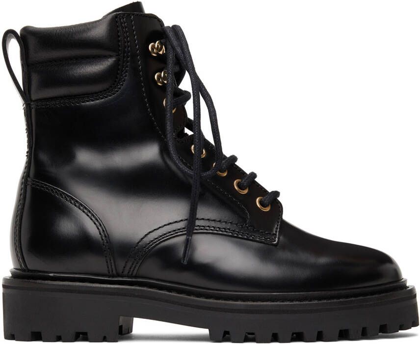 Isabel Marant Black Campah Combat Boots - Picture 5