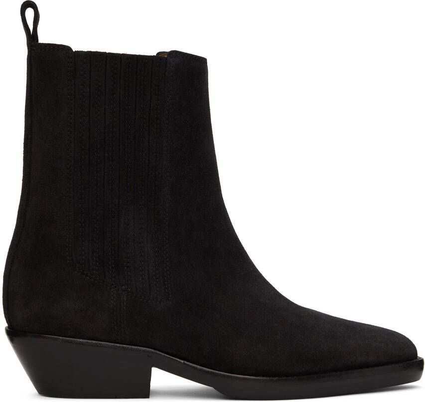 Isabel Marant Black Delena Ankle Boots - Picture 5