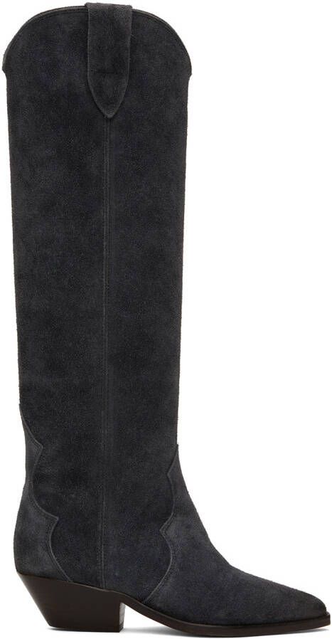 Isabel Marant Black Denvee Tall Boots - Picture 5