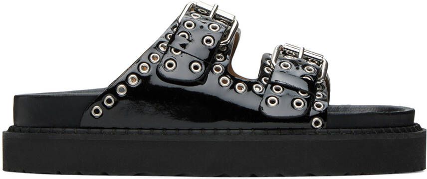 Isabel Marant Black Lennyo Buckle Sandals - Picture 2