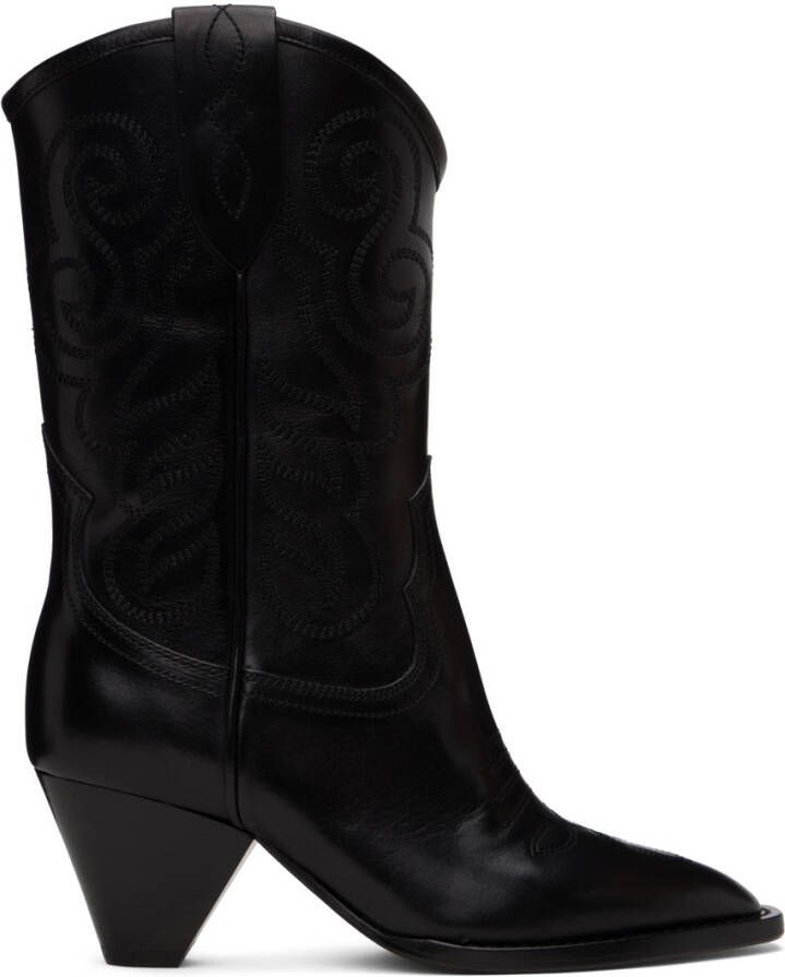 Isabel Marant Black Luliette Cowboy Boots