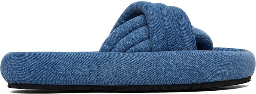 Isabel Marant Blue Niloo Flat Sandals - Picture 4