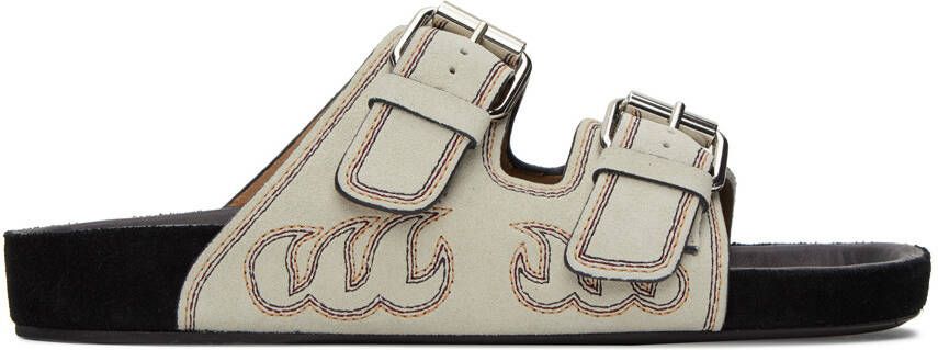 Isabel Marant Gray Lennyo Sandals - Picture 5