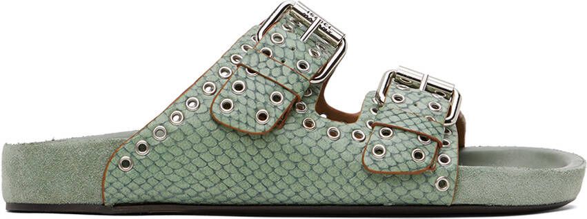 Isabel Marant Green Lennyo Sandals - Picture 4