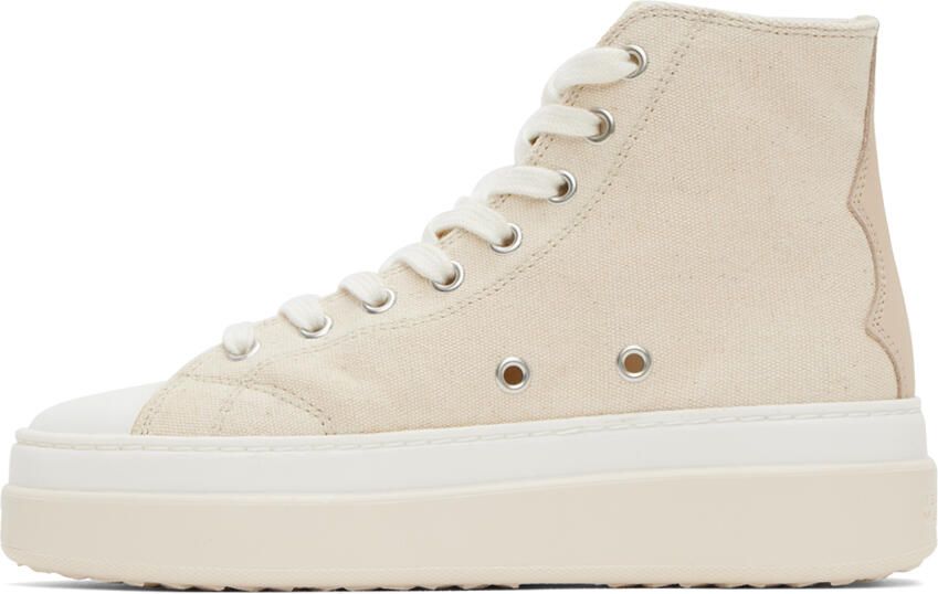 Isabel Marant Beige Austen Sneakers - Picture 3