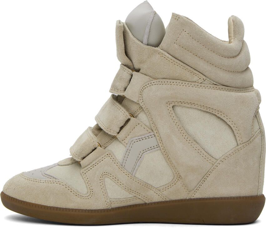 Isabel Marant Beige Beckett Sneakers - Picture 2