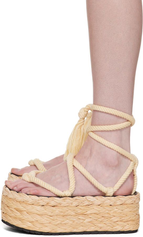 Isabel Marant Beige Elif Sandals