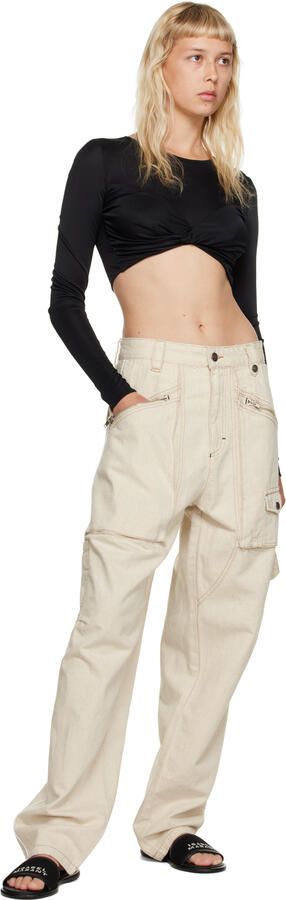 Isabel Marant Off-White & Brown Vikee Sandals - Picture 3