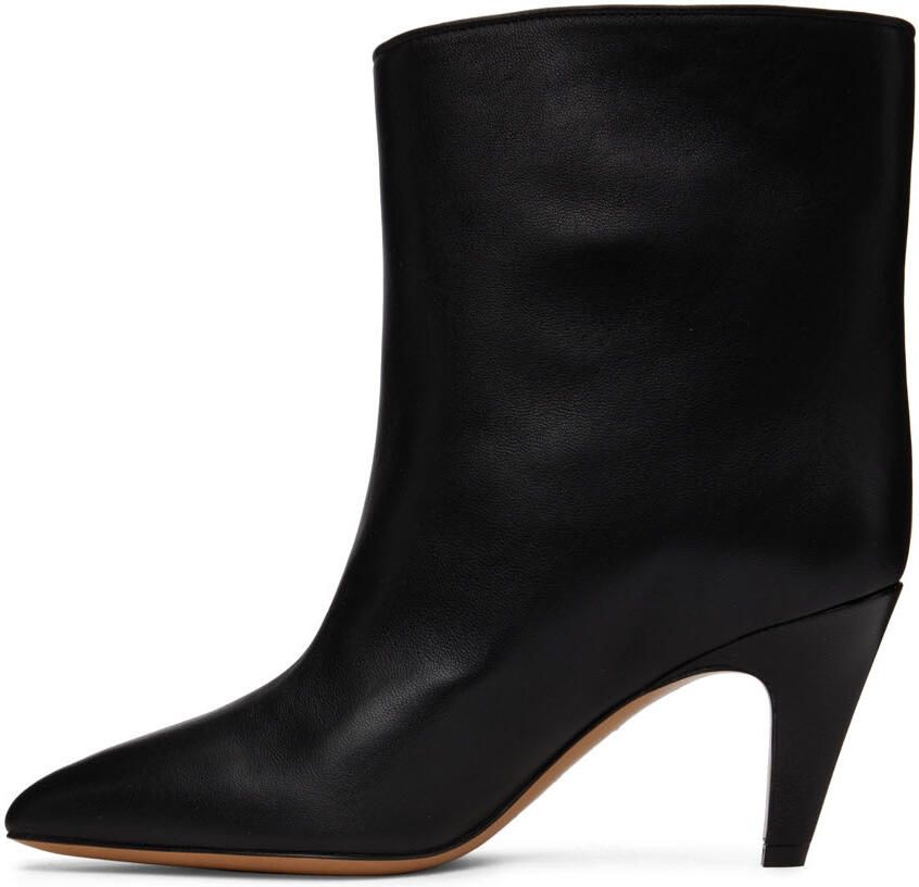 Isabel Marant Black Leather Delf Boots