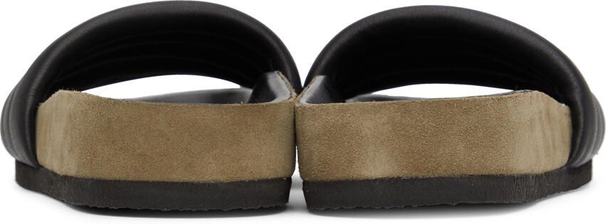 Isabel Marant Black Leather Hellea Sandals