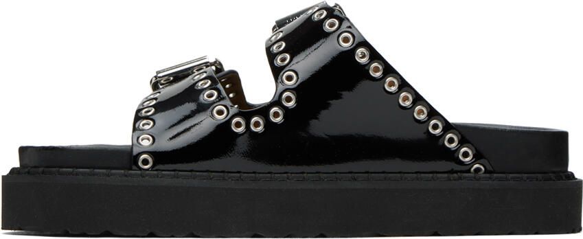 Isabel Marant Black Lennyo Buckle Sandals - Picture 3