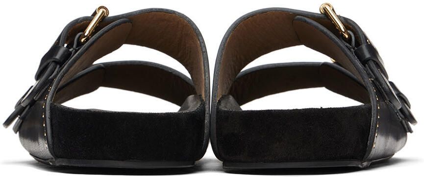 Isabel Marant Black Lennyo Sandals