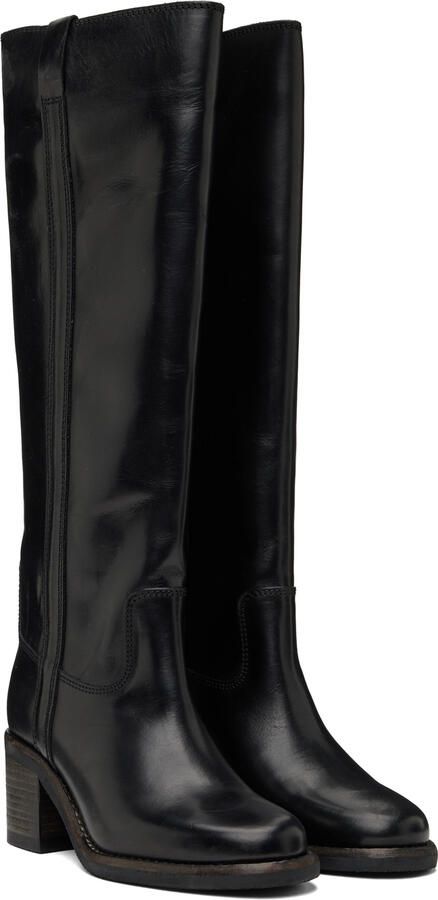 Isabel Marant Black Shiny Leather Tall Boots - Picture 2