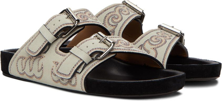 Isabel Marant Gray Lennyo Sandals - Picture 2