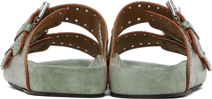 Isabel Marant Green Lennyo Sandals