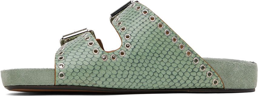 Isabel Marant Green Lennyo Sandals - Picture 3