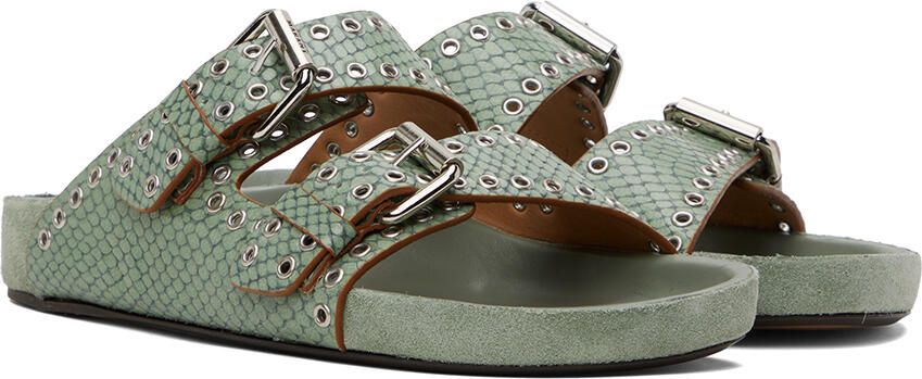 Isabel Marant Green Lennyo Sandals - Picture 2