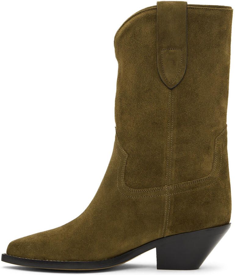 Isabel Marant Khaki Dahope Boots - Picture 2
