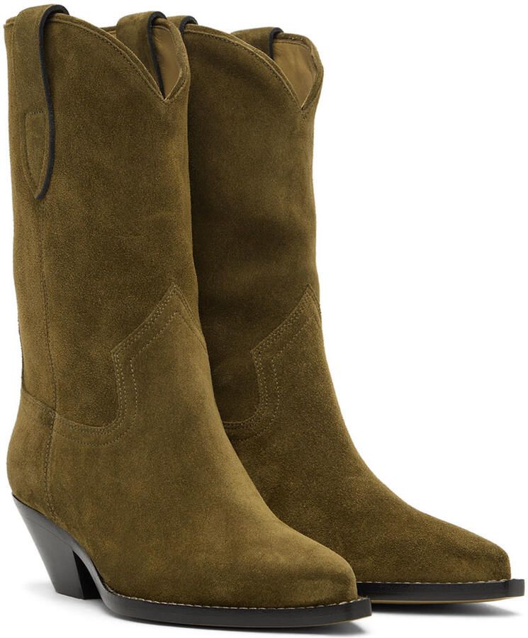Isabel Marant Khaki Dahope Boots - Picture 3