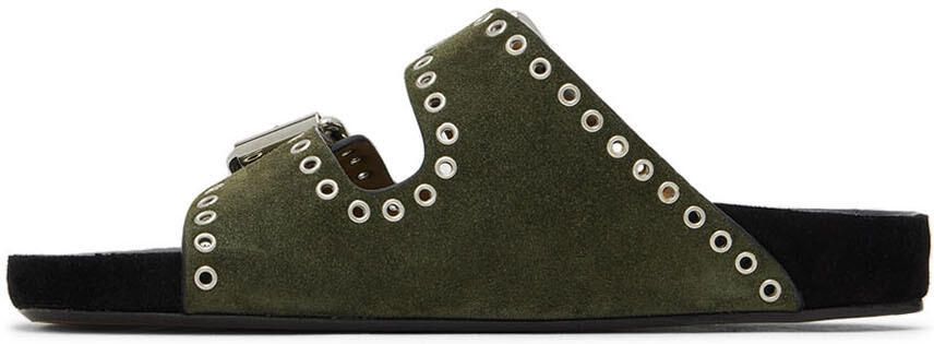 Isabel Marant Khaki Lennyo Sandals - Picture 3
