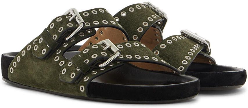Isabel Marant Khaki Lennyo Sandals - Picture 2