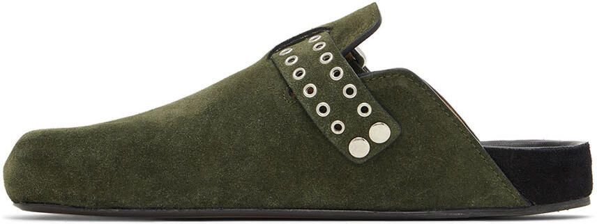 Isabel Marant Khaki Mirvin Slippers - Picture 3