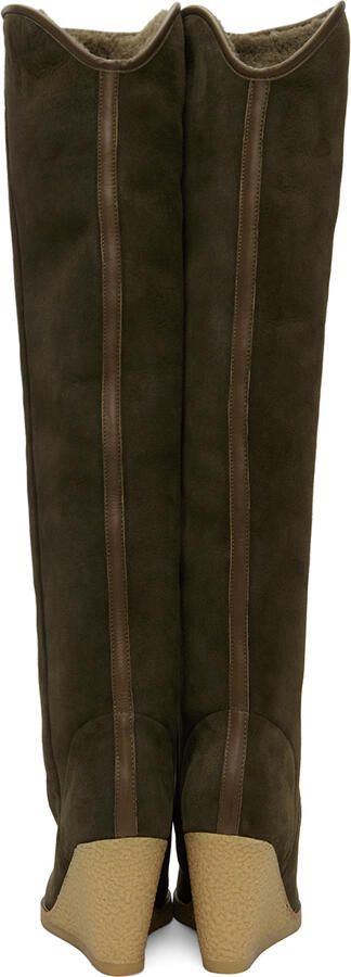 Isabel Marant Khaki Tilin Tall Boots - Picture 2
