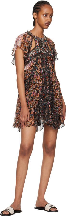 Isabel Marant Off-White & Black Vikee Sandals