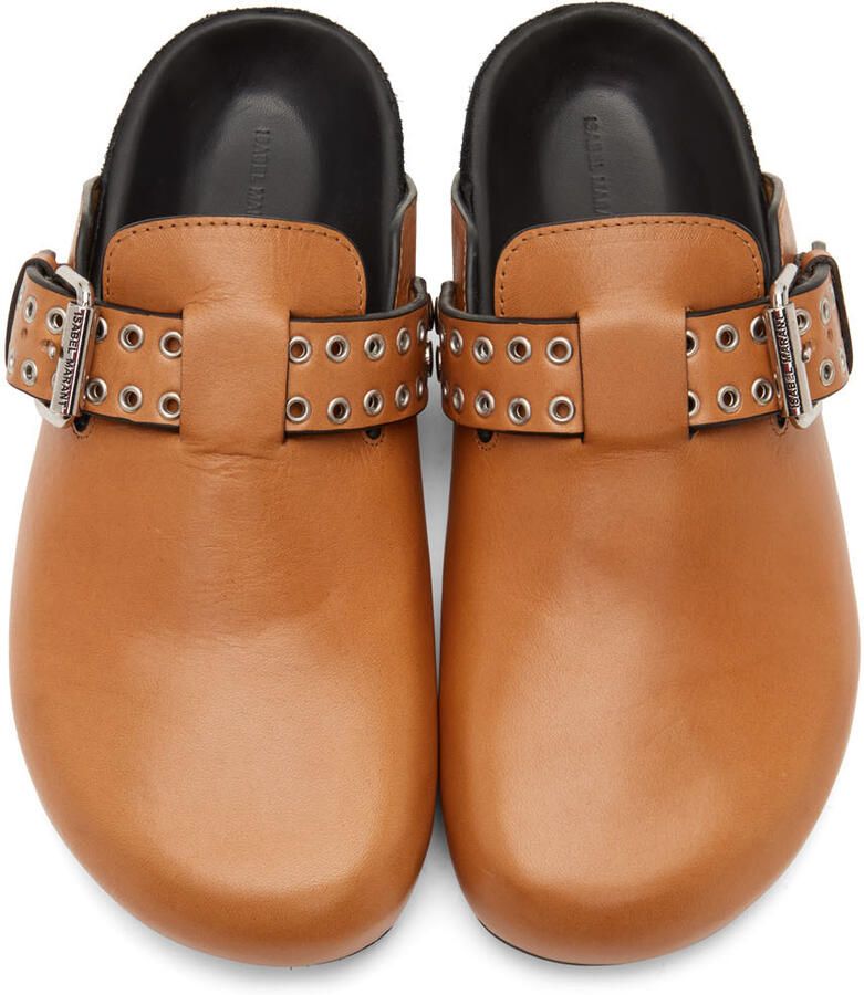 Isabel Marant Tan Leather Mirvin Loafers