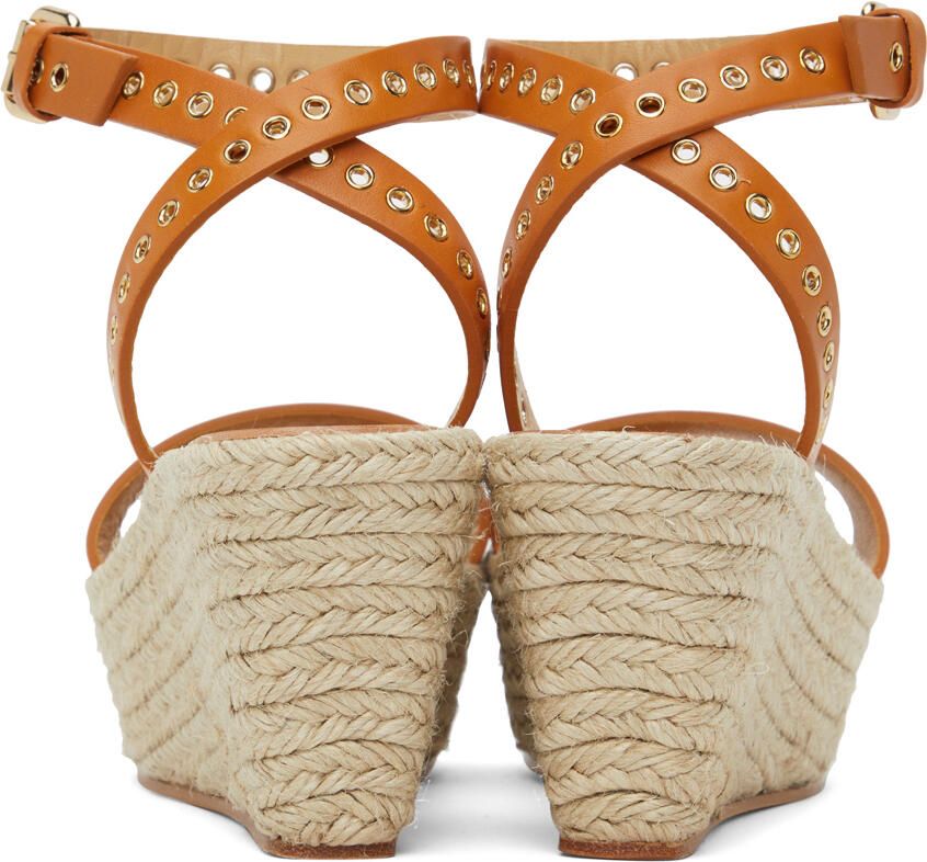 Isabel Marant Tan Messer Wedge Sandals - Picture 2