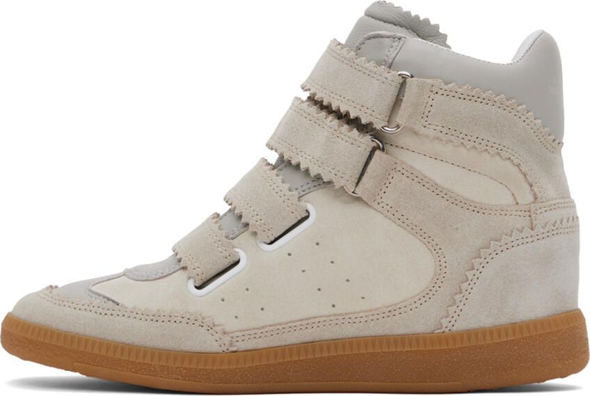 Isabel Marant Taupe Bilsy Sneakers - Picture 3