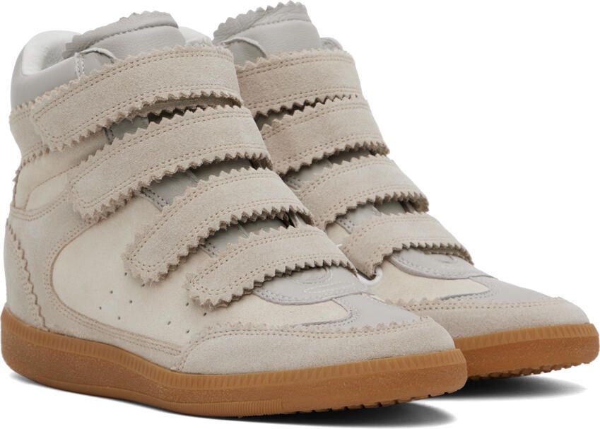 Isabel Marant Taupe Bilsy Sneakers - Picture 2