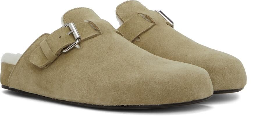 Isabel Marant Taupe Mirvihn Slippers - Picture 2