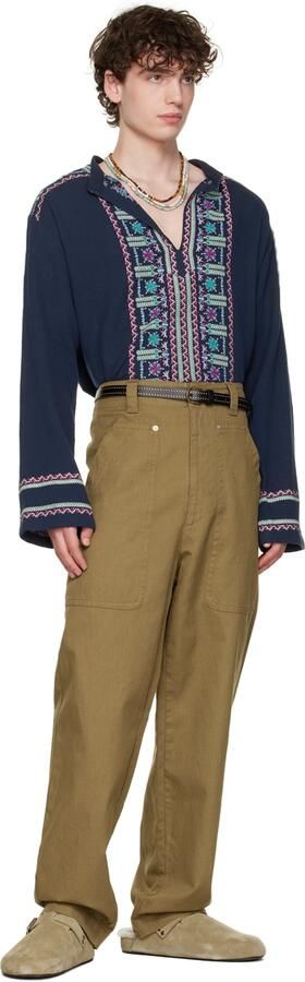 Isabel Marant Taupe Mirvihn Slippers - Picture 4