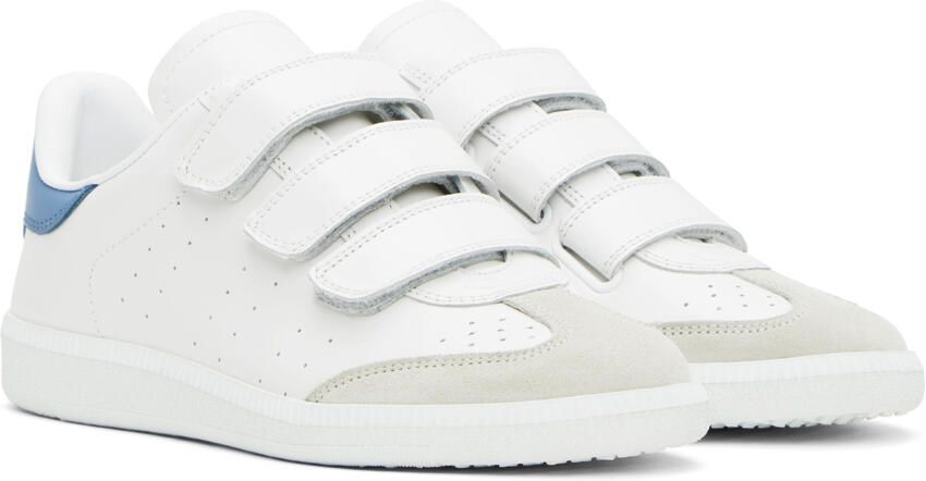 Isabel Marant White & Blue Beth Sneakers - Picture 2