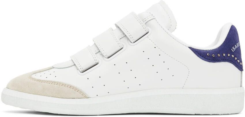 Isabel Marant White & Indigo Studded Beth Sneakers - Picture 3