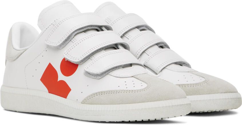 Isabel Marant White & Orange Sneakers - Picture 2
